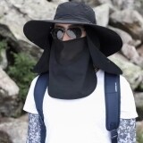 사파리 플랩캡 페이스 선바이저 사파리모자 남자 낚시 등산 여름 모자