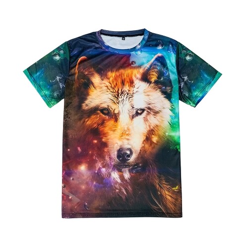 오로라 스타 늑대 동물 쿨드라이 티셔츠