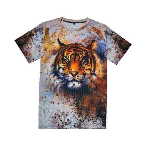 러프 타이거 호랑이 동물 쿨드라이 티셔츠