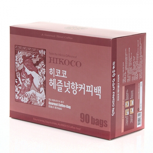 히코코 헤즐넛향 원두 커피 티백 90개입