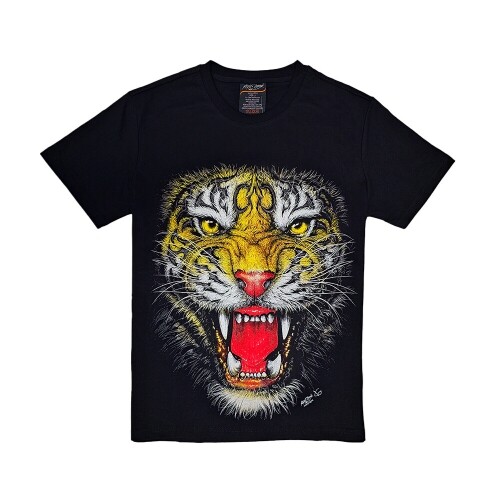 락창 야광 호랑이 타이거 동물 3D 티셔츠