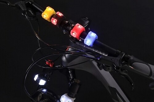 자전거 2P LED 경고등 전조등 안전등 손잡이등