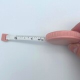 휴대용 줄자 피팅 치수 사이즈 양장 1.5m 원터치 핑크