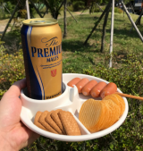 일본 이노마타 원형 미니 접시